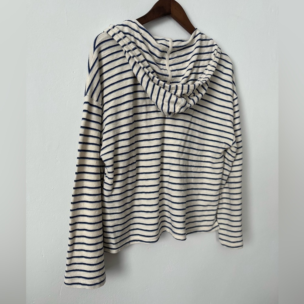 New Without Tags Playa Hoodie Navy & White Stripe by Marine Layer, Sz XL - Picture 4 of 11